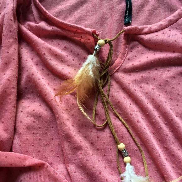 Dusty rose Boho blouse - Picture 3 of 4